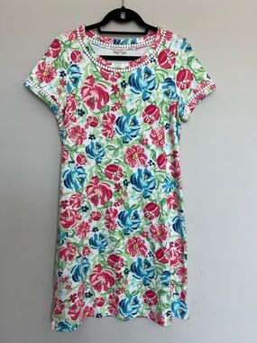 Talbots Springtime Floral Cotton Dress Size S